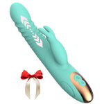G Spot Vibrator Waterproof & Rechargeable Realistic Silicone Dildo Vibrator With 10 Vibrating Modes, Rose Sex Toys For Women Blue