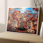 1000 Piece Cat Cruise Jigsaw Puzzle for Adults, Yacht Art Puzzle, 19.7 x 27.6 Inch
