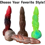 Realistic Dragon Dildo Monster Fantasy Dildo Womens Sex Toys, Huge Anal Dildo, Butt Plug, Silicone Adult Toy, Dildos for Men, Prostate Massager, Colorful Sex Toys, Dragon Beast Dildos (Coffee Brown)