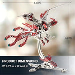 3D Metal Phoenix Bird Model Kit for Adults, Mechanical Puzzle Kit
