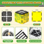 Magnetic Tiles Road Expansion Set, Preschool Learning Sensory Kids Toys, Stem Magnetic Building Blocks For 3+ Year Old Boys & Girls, Creative Birthday Gifts