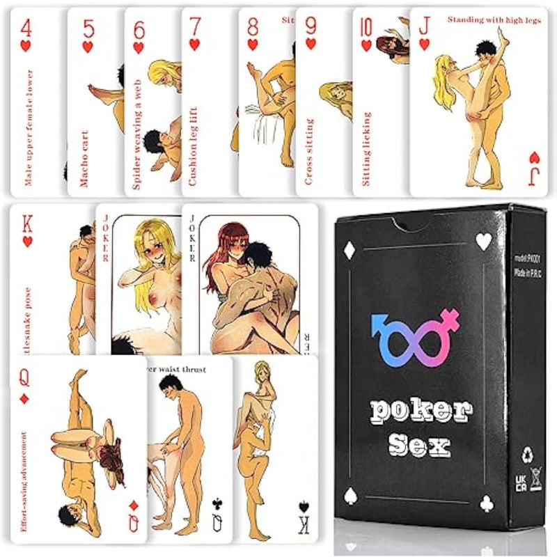 Sex Position Cards Sex Toy Adventurous Playing Cards Erotic Bedroom Poker Cards For Lover Couple