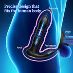 Anal Vibrators Prostate Massager With Cockring, Male Sex Toy With 3 * 10 Vibrating Modes,Buttplugs Prostate Massager Remote Vibrator