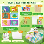 24 Pack Animal Poke Art Party Favors Craft Kits for Kids Ages 4-8