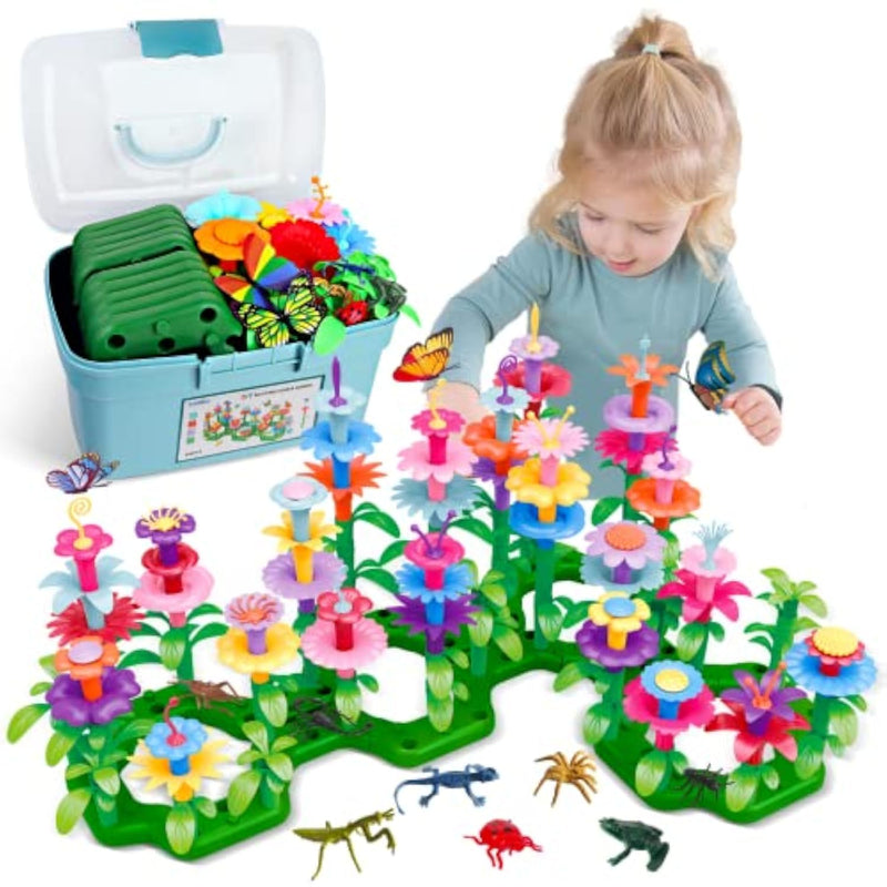 Birthday Toys Gifts for 2-6 Years Toddler Girls, Insect Flower Garden