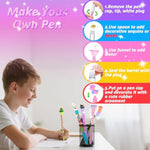 DIY Pen Making Kit for Kids Girls 6-12, Pen Creator Studio Craft Kit
