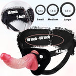 Strap On Dildo Women Sex Toys - Realistic Vibrating Strapon Dildos With Harness, Silicone Remote Control Vibrator Anal Dildo Pegging With Suction Cup Couple Sex Toy For Women Lesbin