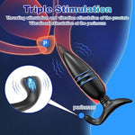 Thrusting Anal Vibrator Prostate Massager, Long Distance Bluetooth App & Remote Control Butt Plug, Rechargeable Anal Sex Toy With 9 Thrusting & Vibrating Modes, Male Gay Sex Toys Adult Sex Toys