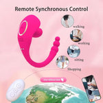 2 In 1 Wearable Vibrator Adult Sex Toys For Women,Remote Control Clitoris Anal Stimulation Novelties Adult Toys With 10 Vibration Modes,Butterfly Panty Rose Vibrator Sex Toy For Women And Couple