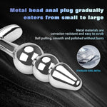 Stainless Steel Anal Butt Plug and Training Expander for Women's Personal Massager