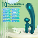 Rabbit Vibrator Sex Toys For Women - Adult Toys Clitoral Stimulator Realistic Dildo With10 Powerful Vibrations?Soft Silicone Bunny Clit Vagina Tits Massager For Women Couples Pleasure & Sexual