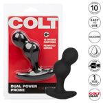 Colt Dual Power Probe Anal Butt Plug Vibrator - Se-6850-35-2 Black