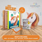 Unicorn Face Natural Stone Mosaic Craft Kit by Continuum Games