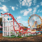 Roller-Coaster Building Set, Motorized Electric Train Track, City Amusement Park Model Toy For Boy Girl Ages 6 7 8 9+, Birthday Gifts For Adult Kid Teen, Theme Construction Collection 3646Pcs