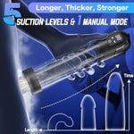 Electric Penis Pump Male Sex Toys - Penis Enlarger Training Device For Extended Erection Time, Male Masturbator Vacuum Pump With Led Screen 5 Automatic & 1 Manual Suction Mode Adult Sex Toys For Men