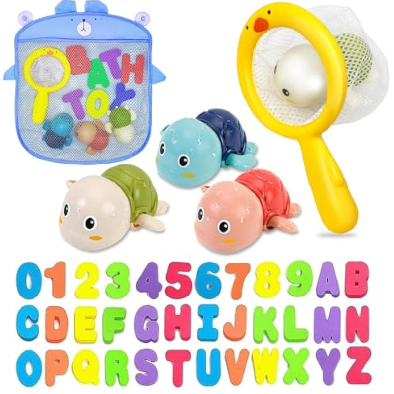 Bath Toys Kids Age 1-3 - Foam Bath Letters And Numbers Abc Alphabet Learning Toys Bathtub Toys Toddlers 2-4 Water Pool Shower Tub Toy Babies Infant 6-9-12-18-24 Months Gifts For 1-6 Year Old Boy Girl