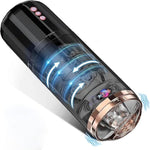 Automatic Hands-Free Male Stroker - Automatic Male Masturbator 5 Telescopic Rotation Modes, 10 Vibrations. Unleash Desire With Realistic Pocket Pussy & Penis Pump, Adult Male Sex Toys For Men