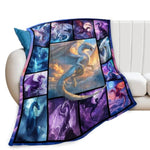 Dragon Blanket Dragons Lover Throw Blankets Gifts For Girls Boys Kids Dragon Lover Soft Cozy Fleece Plush For Couch Sofa Bed 50"X40"