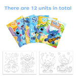 12 Pcs Cute Cartoon Adult Coloring Books DIY Graffiti Activity Set for Party Engagement