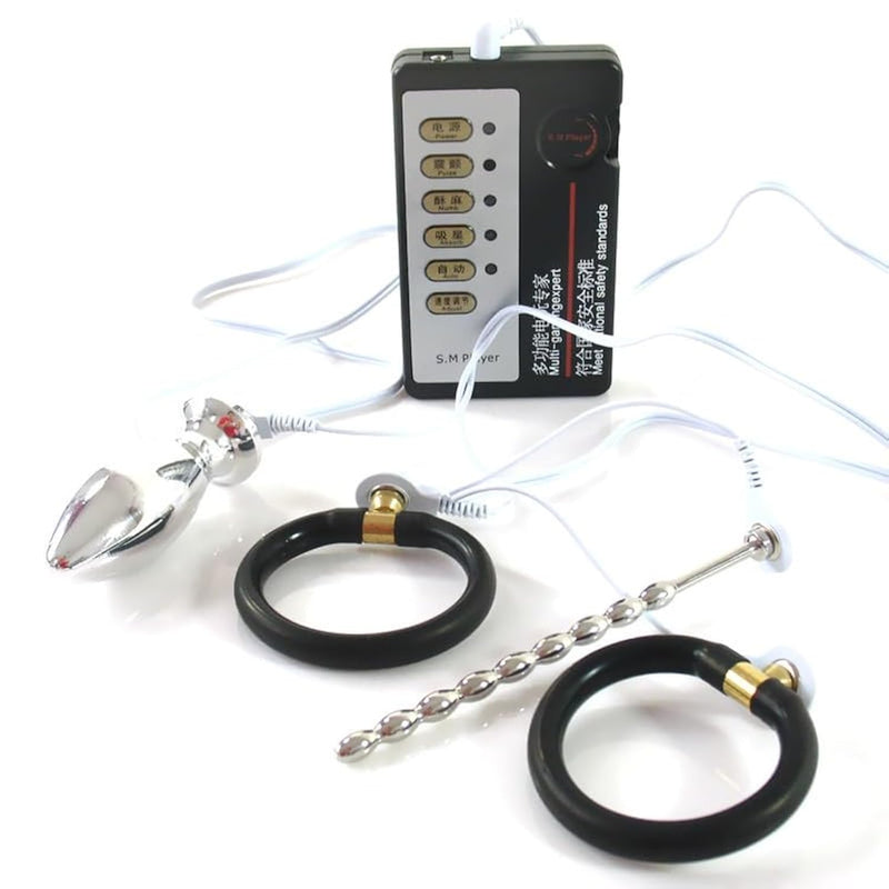 Bdsm Anal Vibrator With Electric Shock Anal Butt Plug Vibrators Prostate Massager Stimulation Clitoral G-Spot Stimulator Remote Control For Men Inserting Toys Sm Massage Kits Surprised