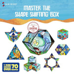 Shape Shifting Box - Award-Winning Stem Fidget Toy With Strong Magnets - Fidget Cube Transforms Into 100+ Shapes, Christmas Stocking Stuffers Gift For Kids, Teens, And Adults (Krusty Krab)