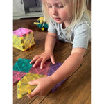 14 Pcs Magnetic Building Set for Kids Ages 3+, Pastel STEM Travel Toy