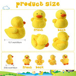 6 Pcs Yellow Duck Stuffed Animal Play Set, Mother With 5 Little Duck Plush, Stuffed Animals Plushie Soft Huggable Plush With Zipper Pouch Toy Dolls For Kids Nursery Birthday Gift Party Decor