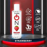 Strawberry Water-Based Lube, Condom Safe, Sugar-Free, 3 Fl Oz