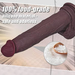 9 inch Realistic Medium Thick Big Black Dildo Adult Sex Toy for Women Men
