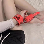 Sex Fluffy Handcuffs Set For Adult Bedroom, Leather Handcuffs For Adult Play, Bedroom Erotic Bondage Cuffs For Women, Bdsm Restraining Valentines Cuff Set, Sm Sex Toys For Couples Flirt