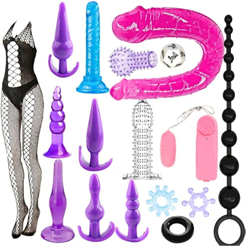 17Pcs Anal Beads Butt Plug Flexible Anal Sex Toys
