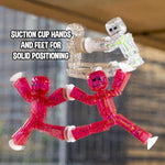 Stikbots, Set Of 4 Clear Stikbot Poseable Action Figures And Mobile Phone Tripod, Stop Motion Animation Toys, Great For Kids Ages 4 And Up