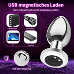 Wireless Remote Control Anal Plug Vibrating Stainless Steel Anal Plug With Jewel Base Vibration Anal Butt Plug Sex Toys