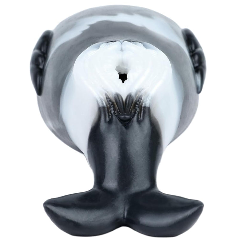 Orca-Inspired Male Masturbator: 3D Silicone Textured Cup With Fantasy Design, Unique Adult Sex Toys For Men Couples, Easy-To-Clean Pocket Cup, Creative Silicone Toy For Personal Use