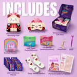 First Period Kit Gift for Girls 9–12 | Period Starter Kit for Tweens & Teens | Pads, Wipes & Confidence Essentials | First Period Gift Box with Discreet Bag (Alpaca)