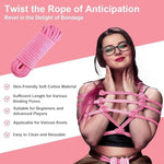 2 Pack Soft Cotton Rope 32 Feet 10M Bdsm Shibari Bondage Rope Restraint Kits Adult Sex Toys For Women Couples (Black)