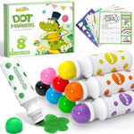 22 Pack Dot Markers for Kids, Washable Dot Paints in 8 Vibrant Colors