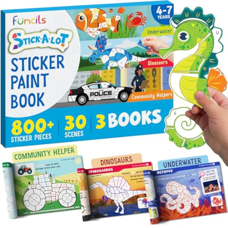 Paint by Sticker Book for Kids Ages 4-8