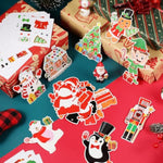 50 Pcs Christmas Craft Kit, Xmas DIY Sticker Ornaments for Christmas Tree Decoration