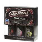 Doc Johnson GoodHead - Tingle Drops - Sweet Cherry, Cotton Candy, French Vanilla - 1 FL Oz (Pack of 3)
