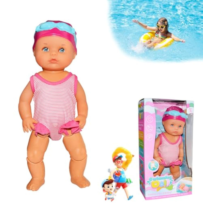 Swimming Baby Doll - 2025 New Swimming Dolls For Pool, Cute Realistic For Pool Bathtub With Movable Joints, Waterproof Swimmer Doll