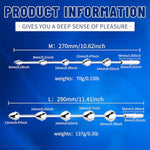 Urethral Sounds, 10.63 Inch Extra Long Beaded Urethral Dilator Multi Function Anal Plug Anal Beads Penis Plug Male Masturbation Sex Toy For Men, S