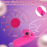 Mini Finger Sex Toy With G Spot Clitoris Vibrator, Couples Adult Sex Toys Vibrating G Spot Clitoral Nipple Couple Vibrator Stimulator, Female Vibrators For Woman Her Game Pleasure(Rose Red)