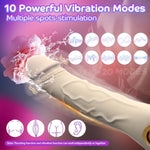Thrusting Vibrator Thrusting Dildo Vibrator, G Spot Vibrator Clitoris Stimulator With 10 Vibration Modes & 10 Thrusting Modes, Womens Sex Toys Female Sex Toy For Women And Couples Pleasure