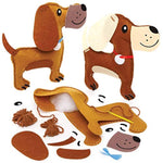 2 Pack Dog Cushion Sewing Kits for Kids, Beginner Arts & Crafts Project