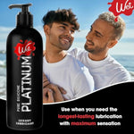 Platinum Silicone-Based Personal Lubricant | Ultra Smooth, Super Slick, Hypoallergenic, Long-Lasting Performance, Waterproof Formula| Lube For Men, Women & Couples, 16 Fl Oz