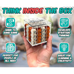 , A Unique 4 In A Row Game, 3D Strategy Board Game For Critical Thinking. The Classic Grid Game In A Sleek Acrylic Cube. Superbly Designed Wooden Cubes. Tactical Game Play For All Ages