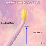 Clitoral G-Spot Heated Vibrator Nipple Clitoris Stimulator Vagina Dildo Vibrator Erotic Toys Finger Shaped Massarger Clit Nipple Vibrators Personal Massager Softer And Flexible Sex Toy For Woman