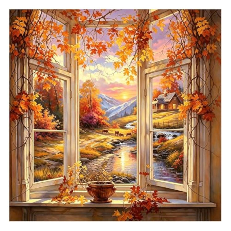 Adult Diamond Art Scenery Painting Kits for Relaxation and Decoration