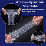 Threaded Mace Condoms Male Condom Adult Lock Fine Ring Extended Sleeve 8In